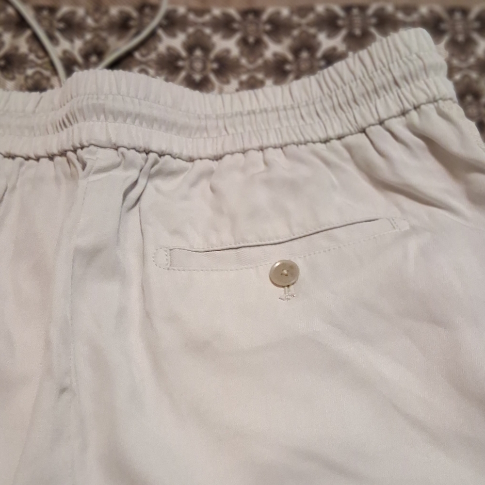 ATM Anthony Thomas Melillo Women Wide Leg Drawstring Pant Ivory SzM Office - Picture 4 of 14